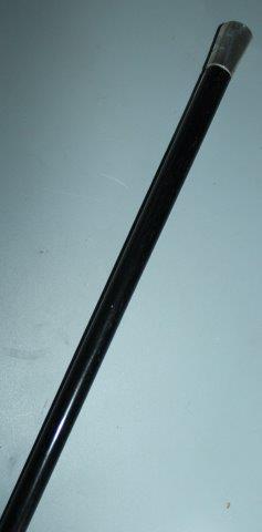 White metal topped cane